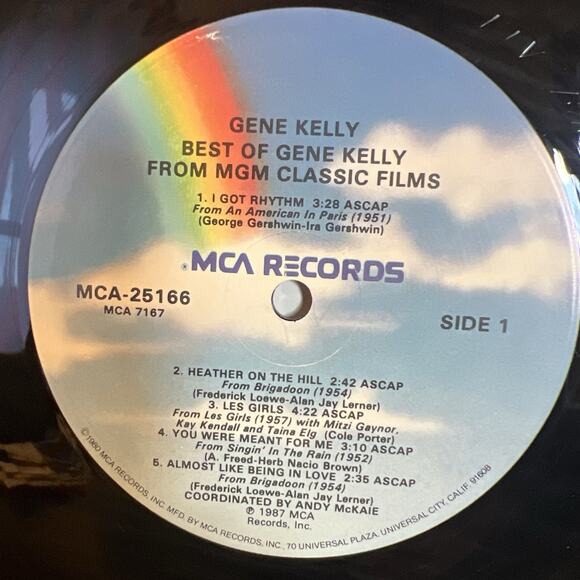 Best Of Gene Kelly LP MGM 1987 MCA Records ‎ MCA-25166 Ultrasonic Clean VG+ - Picture 4 of 6